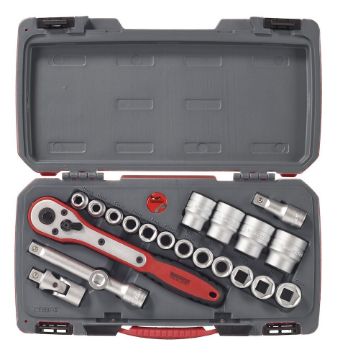 Picture of Teng Tools MECCA PRO 1/2" Socket Set 6 pt 21 Pieces - T1221-6