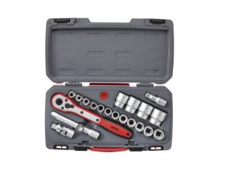 Picture of Teng Tools MECCA PRO 1/2" Socket Set 12 pt 21 Pieces - T1221