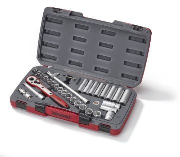Picture of Teng Tools MECCA PRO 1/2" Socket Set 6 pt 34 Pieces - T1234