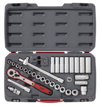 Picture of Teng Tools MECCA PRO 1/2" Socket Set 6 pt 34 Pieces - T1234