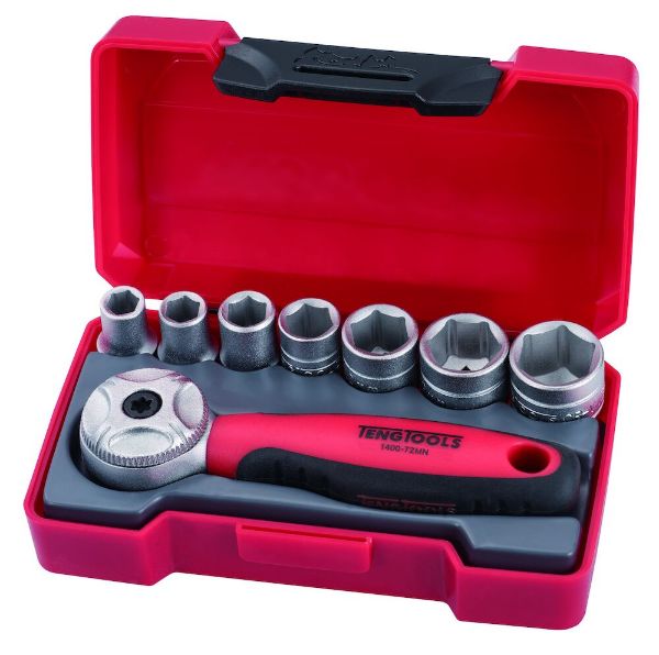 Picture of Teng Tools 1/4" Socket Set 6 pt 8 Pieces - T1408