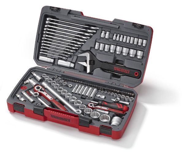 Picture of Teng Tools MECCA PRO 1/4", 3/8" & 1/2" Socket & Tool Set mm/AF 127 Pieces - TM127
