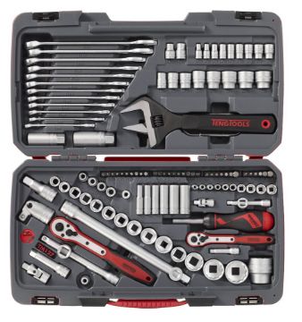 Picture of Teng Tools MECCA PRO 1/4", 3/8" & 1/2" Socket & Tool Set mm/AF 127 Pieces - TM127