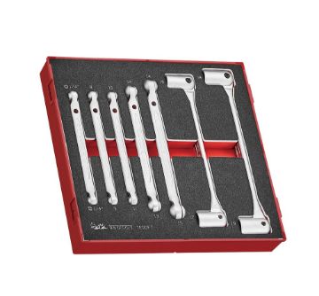 Picture of Teng Tools Double Flex Wrench Set FOAM2 7 Pieces - TEDDF7