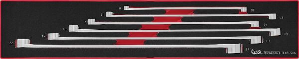 Picture of Teng Tools Long Double Ring Spanner Set FOAMX4 6 Pieces - TEXFLS06