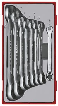 Picture of Teng Tools Ratcheting Combination Spanner Set R TT1 8 Pieces - TT6508R