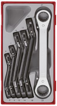 Picture of Teng Tools Ratcheting Ring Spanner Set TT1 6 Pieces - TTRORS