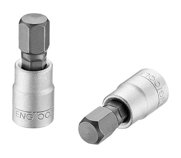 Picture of Teng Tools 1/4" square drive 8 mm Cr-V & S2 hex bit socket - M141508-C