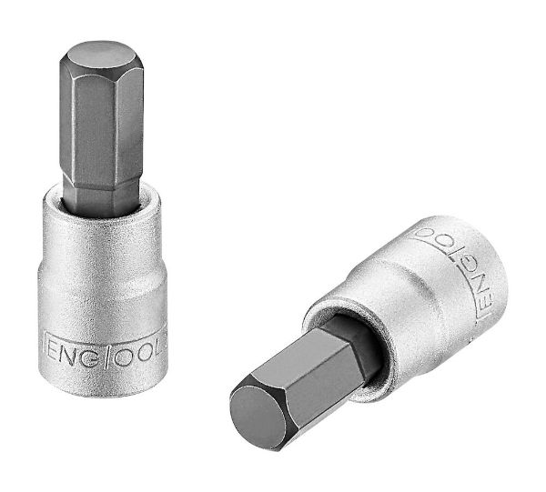 Picture of Teng Tools 1/4" square drive 7 mm Cr-V & S2 hex bit socket - M141507-C