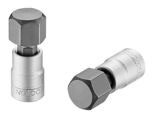 Picture of Teng Tools 1/4" square drive 12 mm Cr-V & S2 hex bit socket - M141512-C
