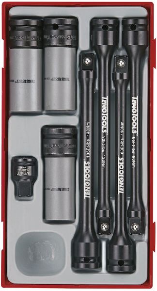 Picture of Teng Tools 1/2" Torque Sticks & Wheel Nut Set TT1 8 Pieces - TTTS08