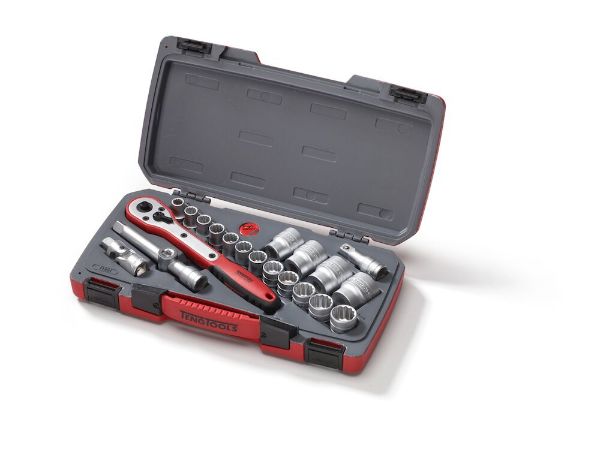 Picture of Teng Tools MECCA PRO 1/2" Socket Set 12 pt 21 Pieces - T1221