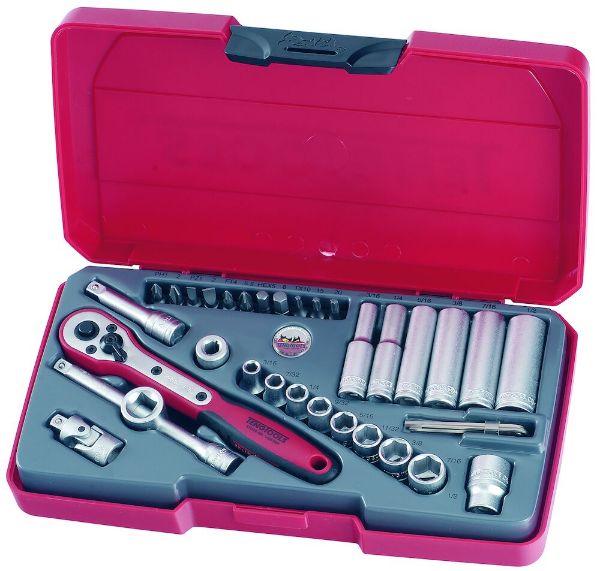 Picture of Teng Tools 1/4" Socket Set 6 pt AF 35 Pieces - T1435AF