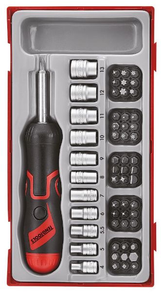 Picture of Teng Tools Angled Ratcheting Bits Driver Set TT1 64 Pieces - TTMDRT64