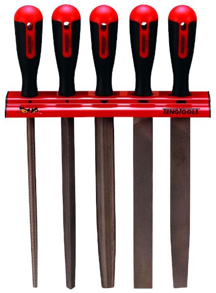 Picture of Teng Tools Hand File Set Wall Rack 5 Pieces - WRFL05