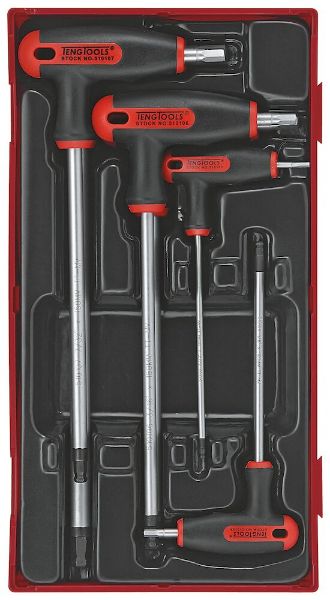 Picture of Teng Tools T-Handle Ball Point Hex Key Set AF TT1 7 Pieces - TTHEX7AF
