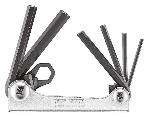 Picture of Teng Tools Folding Hex Key Set AF 6 Pieces - 1471AFA