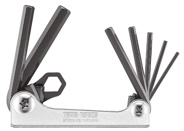 Picture of Teng Tools Folding Hex Key Set 2.5-10 mm 7 Pieces - 1471MMA