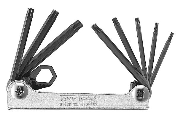 Picture of Teng Tools Folding TX Key Set CR-MO 8 Pieces - 1476NTX2