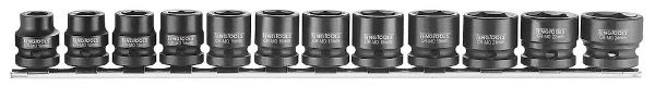 Picture of Teng Tools 1/2" Stubby Impact Socket Clip Rail Set DIN 12 Pieces - 9207S12