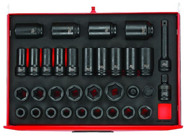 Picture of Teng Tools 3/4" Impact Socket Set DIN FOAM4X4 33 Pieces - TTEISK33