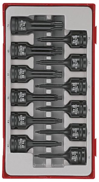 Picture of Teng Tools 1/2" TX Impact Socket Set DIN TT1 12 Pieces - TT9212TX