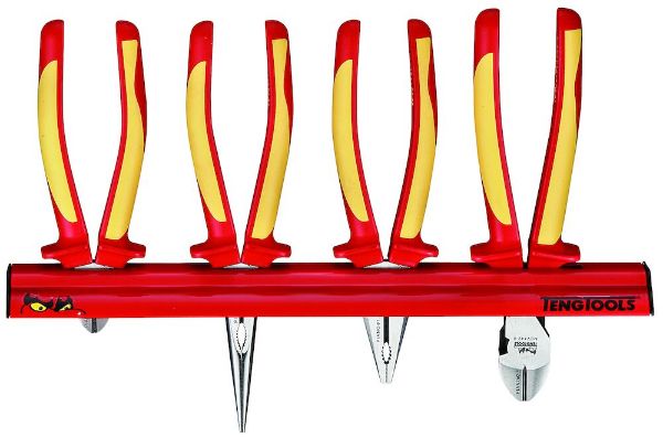 Picture of Teng Tools Insulated Plier Set Wall Rack 4 Pieces - WRMBV04