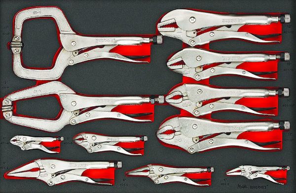 Picture of Teng Tools Power Grip Plier Set FOAM4X4 11 Pieces - TTEVG11