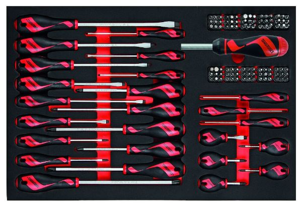 Picture of Teng Tools Screwdriver Set Mixed FOAM4X4 122 Pieces - TTEMD122N