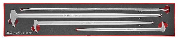 Picture of Teng Tools Pry Bar Set Roll/Heel FOAMX4 4 Pieces - TEXPB4