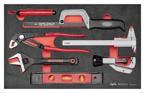 Picture of Teng Tools Plumber Tool Set FOAM3 7 Pieces - TEFX07