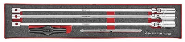 Picture of Teng Tools 3/8" T Bar Spark Plug Socket Set FOAMX4 5 Pieces - TEXTB05