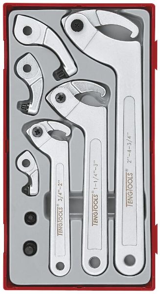 Picture of Teng Tools Hook & Pin Wrench Set TT1 8 Pieces - TTHP08
