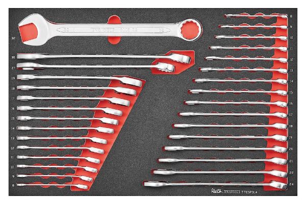 Picture of Teng Tools Metric combination & ratcheting spanner set 31 pcs - TTESP31A