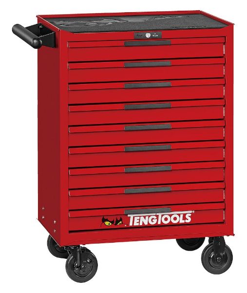 Picture of Teng Tools 26" PRO35™ roller cabinet 9 drawers red - TSW26R9