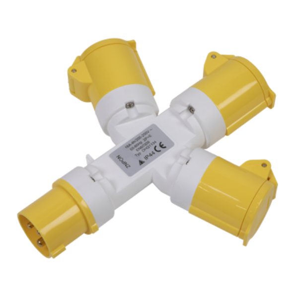 Picture of 2P+E 3-Way Adaptor 110V WSTWA