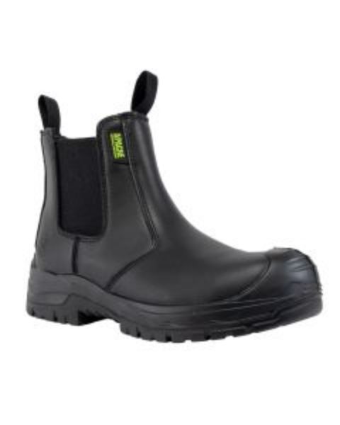 Picture of Apache Brooks Recycled Leather Black Dealer Boot S3L SC LG F