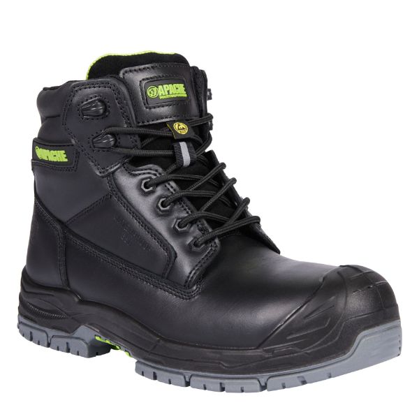 Picture of Apache Cranbrook Black Waterproof ESD Safety Boot S7S HRO LG