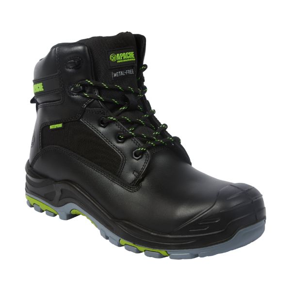 Picture of Apache Dakota Black Waterproof Non Metallic Safety Boot S3 WR HRO