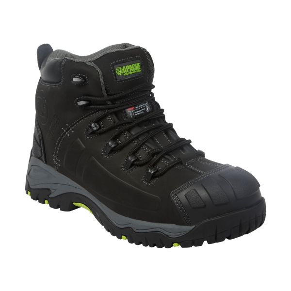 Picture of Apache Mercury Black Non Metallic Waterproof Safety Boot S7L HRO FO