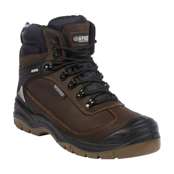 Picture of Apache Ranger Brown Waterproof All Terrain Safety Boot S7 FO SR