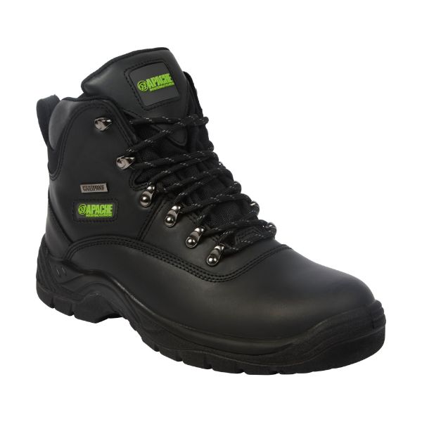 Picture of Apache SS812SM Black Waterproof Hiker Safety Boot S7 FO SR
