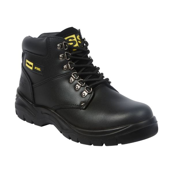 Picture of Sterling Steel SS806SM Black Safety Boot S1P FO SR