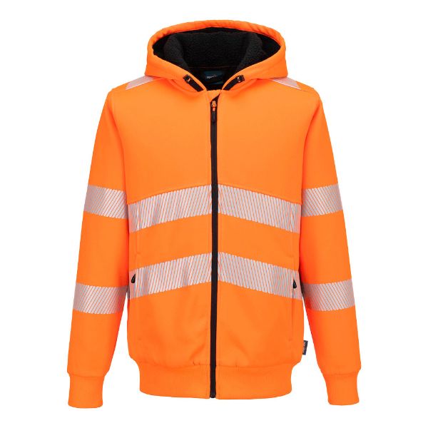 Picture of PW3 Hi-Vis Zip Through Hoodie PW321