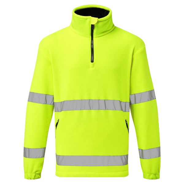 Picture of Hi-Vis 1/2 Zip Fleece - Yellow F302