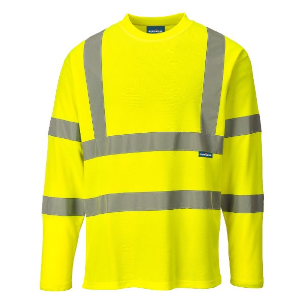 Picture of Hi-Vis Cotton Comfort T-Shirt L/S - Yellow S278