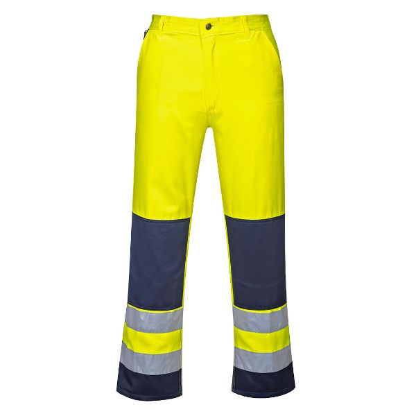 Picture of Hi-Vis Contrast Holster Trouser - Yellow/Navy TX71