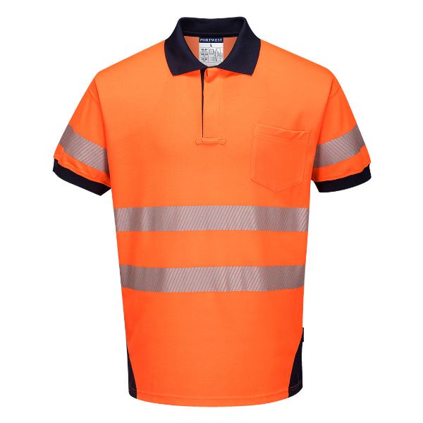 Picture of Hi-Vis Polo Shirt L/S T182