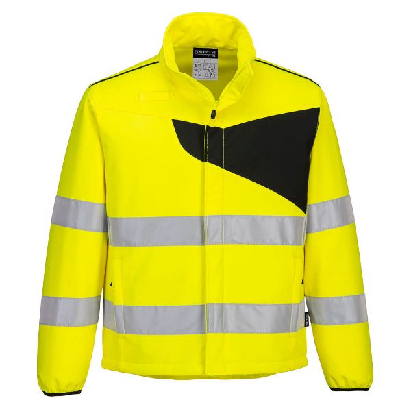 Picture of PW2 Hi-Vis Softshell Jacket PW275 Yellow