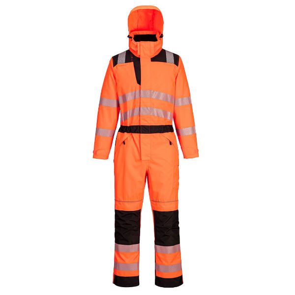 Picture of PW3 Hi-Vis Coverall PW355 Orange/Black